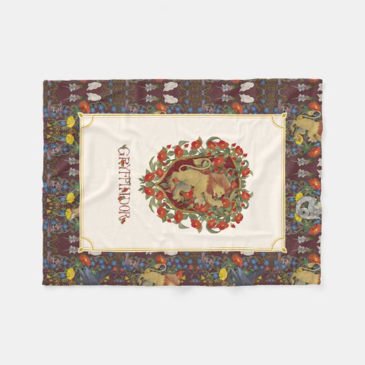 Couverture Polaire HARRY POTTER™ | Crête GRYFFINDOR™ (Devant (Horizontal))