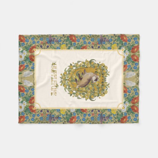 Couverture Polaire HARRY POTTER™ | Crête HUFFLEPUFF™ (Devant (Horizontal))