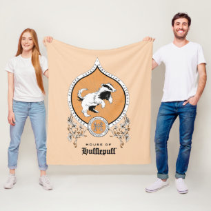 Couverture Polaire HARRY POTTER™ Délicat croquis HUFLEPUFF™ Crest