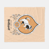 Couverture Polaire HARRY POTTER™ | Délicat croquis HUFLEPUFF™ Crest (Devant (Horizontal))