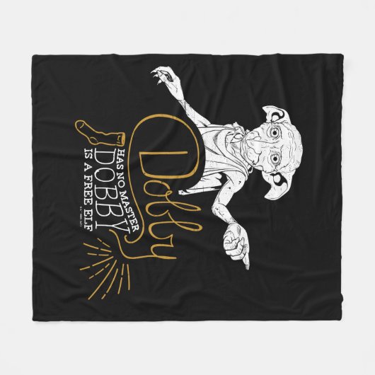 Couverture Polaire Harry Potter | Dobby N'A Pas De Maître (Devant (Horizontal))