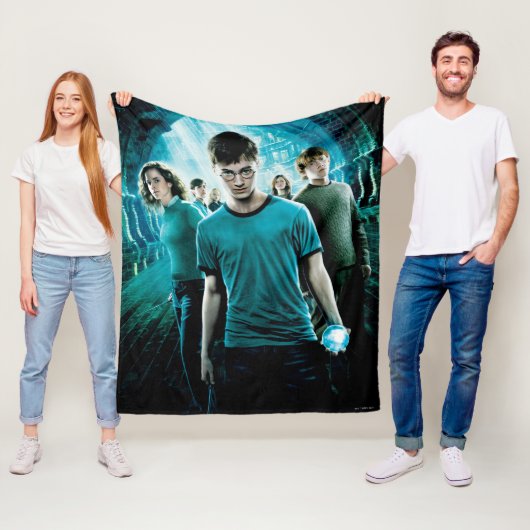 Couverture Polaire HARRY POTTER ET L'ORDRE DU PHÉNIX™ Bleu (En situation)