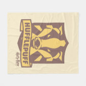 Couverture Polaire HARRY POTTER™ | Été Magique HUFFLEPUFF™ Crest (Devant (Horizontal))