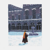 Couverture Polaire HARRY POTTER ™ & Hedwig dans la cour de HOGWARTS ™ (Devant)