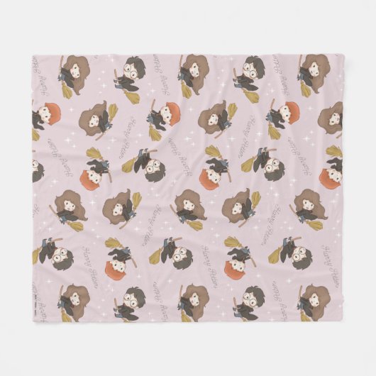 Couverture Polaire HARRY POTTER™, Hermione & Ron Flying Motif (Devant (Horizontal))