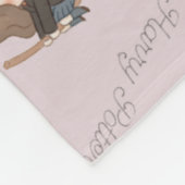 Couverture Polaire HARRY POTTER™, Hermione & Ron Flying Motif (Coin)