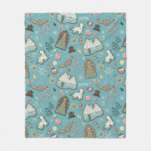 Couverture Polaire HARRY POTTER™ HOGWARTS™ Motif de cookies de Noël (Devant)