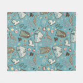 Couverture Polaire HARRY POTTER™ HOGWARTS™ Motif de cookies de Noël (Devant (Horizontal))