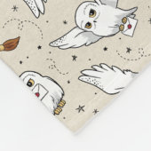Couverture Polaire Harry Potter | Motif Hedwig - Baby Shower (Coin)