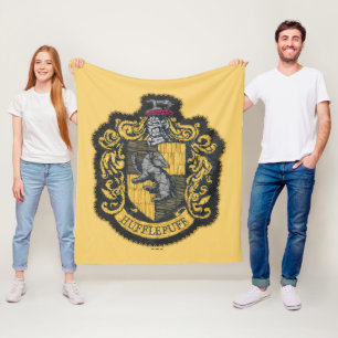 Couverture Polaire Harry Potter Patch de crête de Hufflepuff