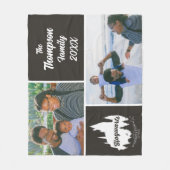 Couverture Polaire Harry Potter | Photo de famille du château HOGWART (Devant)