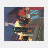 Couverture Polaire HARRY POTTER™, Ron & Hermione dans la salle commun (Devant (Horizontal))