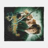 Couverture Polaire Harry Potter Ron Hermione Groupe Dobby Saisie (Devant (Horizontal))