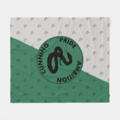 Couverture Polaire Harry Potter | SLYTHERIN™ Caractéristiques graphiq (Devant (Horizontal))