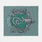 Couverture Polaire Harry Potter | Slytherin Crest Green (Devant (Horizontal))