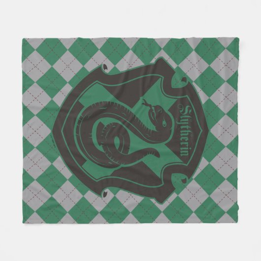 Couverture Polaire Harry Potter | Slytherin House Pride Crest (Devant (Horizontal))