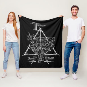 Couverture Polaire Harry Potter Spell   HAUTEUR DE MORT Graphique