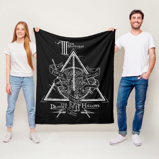 Couverture Polaire Harry Potter Spell | HAUTEUR DE MORT Graphique (En situation)