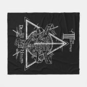 Couverture Polaire Harry Potter Spell | HAUTEUR DE MORT Graphique (Devant (Horizontal))
