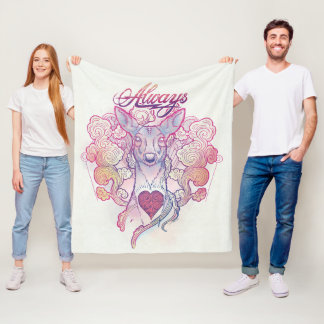Couverture Polaire Harry Potter Spell | "Toujours" Doe Patronus