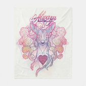 Couverture Polaire Harry Potter Spell | "Toujours" Doe Patronus (Devant)