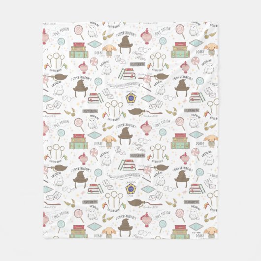 Couverture Polaire HARRY POTTER™ Tiny Magic Pattern (Devant)