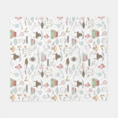 Couverture Polaire HARRY POTTER™ Tiny Magic Pattern (Devant (Horizontal))