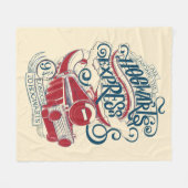 Couverture Polaire Harry Potter | Typographie Express Hogwarts (Devant (Horizontal))