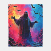 Couverture Polaire Hauning Demon Habillé Dans L'Ombre Design (Devant)