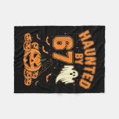 Couverture Polaire Haunted By 67 – Funny Ghost And Pumpkin Halloween (Devant (Horizontal))