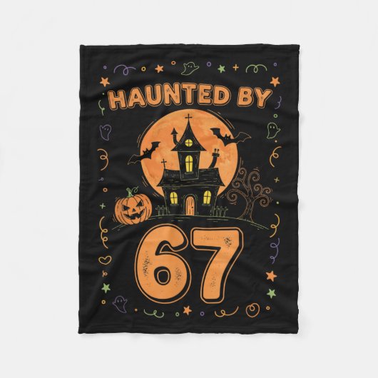 Couverture Polaire Haunted By 67 Funny Halloween  (Devant)