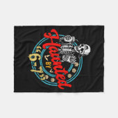 Couverture Polaire Haunted By 67 Funny Skeleton And Pumpkin Halloween (Devant (Horizontal))