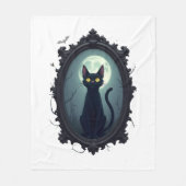 Couverture Polaire Haunted Cat Mirror (Devant)