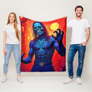Couverture Polaire Haunting Zombie Demon Dans Le Design De La Ville