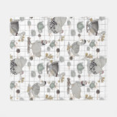 Couverture Polaire Haute Couture Poulet (Devant (Horizontal))