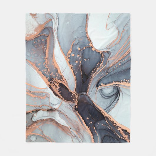 Couverture Polaire Haute résolution. Peinture abstraite de luxe (Devant)