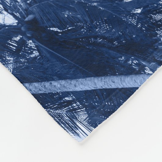 Couverture Polaire Hauts palmiers, ciel bleu clair. (Coin)