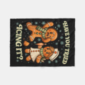 Couverture Polaire Have You Tried Icing It _ Funny Christmas Gingerbr (Devant (Horizontal))