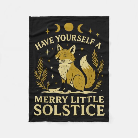 Couverture Polaire Have Yourself A Merry Little Solstice Fox Mystic (Devant)