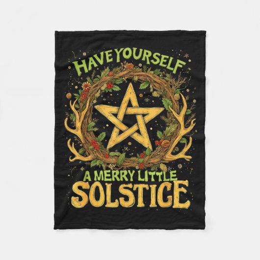 Couverture Polaire Have Yourself A Merry Little Solstice Quote  (Devant)