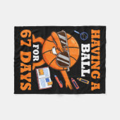Couverture Polaire Having A Ball For 67 Days Dabbing Basketball Playe (Devant (Horizontal))