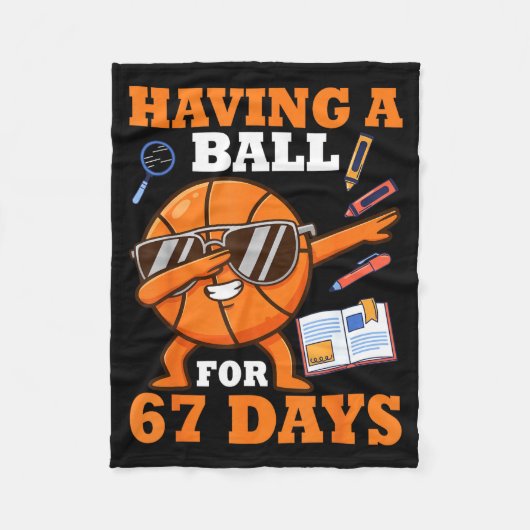 Couverture Polaire Having A Ball For 67 Days Dabbing Basketball Playe (Devant)