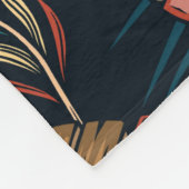 Couverture Polaire Hawaï Tiki Masque Motif tropical (Coin)