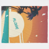 Couverture Polaire Hawaiian/Aloha/Tropical/plage (Devant (Horizontal))