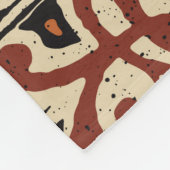 Couverture Polaire Hawaiian style tapa tribal fabric abstract patchwo (Coin)