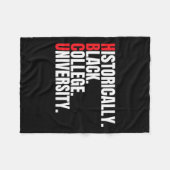 Couverture Polaire Hbcu Historiquement Black College Et Universitaire (Devant (Horizontal))