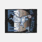 Couverture Polaire He Is Risen Funny Easter Jesus Playing Sketll Mens (Devant (Horizontal))