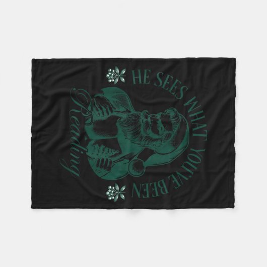 Couverture Polaire He Sees What You've Been Reading Funny Bookish Chr (Devant (Horizontal))