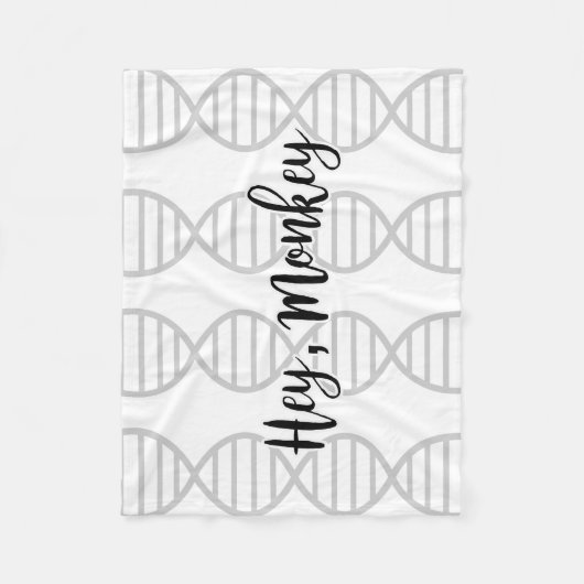 Couverture Polaire Hé singe, double hélice (Devant)