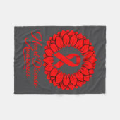 Couverture Polaire Heart Disease Awareness  (Devant (Horizontal))